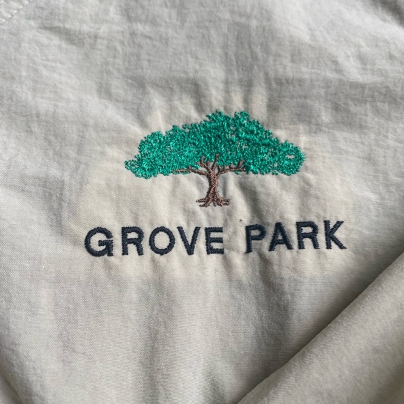 Used L Tan LA Loving Nylon Pullover - Picture 2 of 4